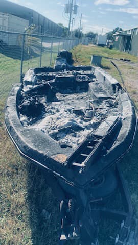Recent boat removal project — Texas