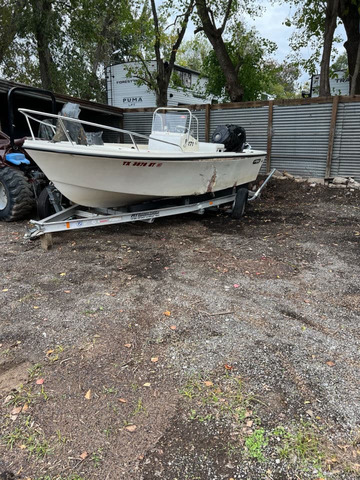 Recent boat removal project — Texas