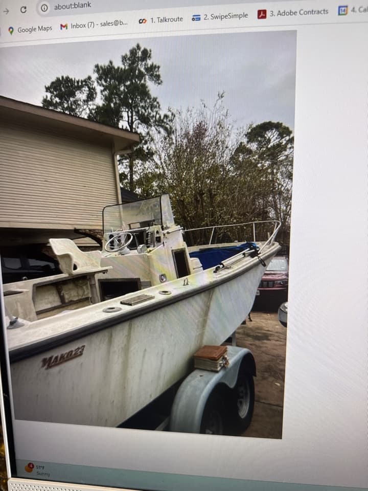 Recent boat removal project — Texas