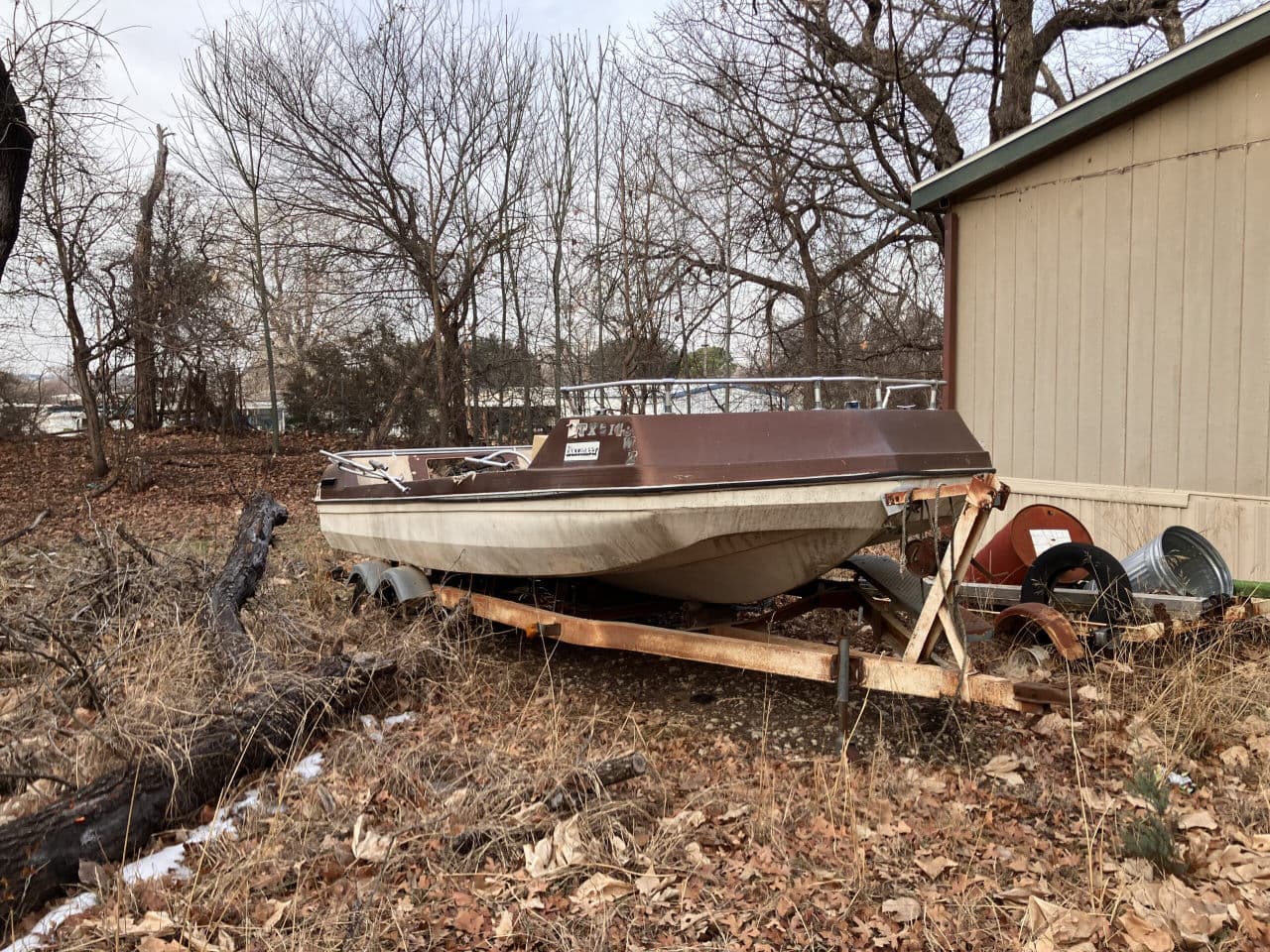 Recent boat removal project — Texas