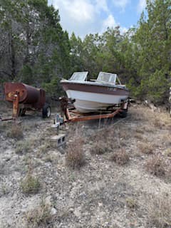 Recent boat removal project — Texas