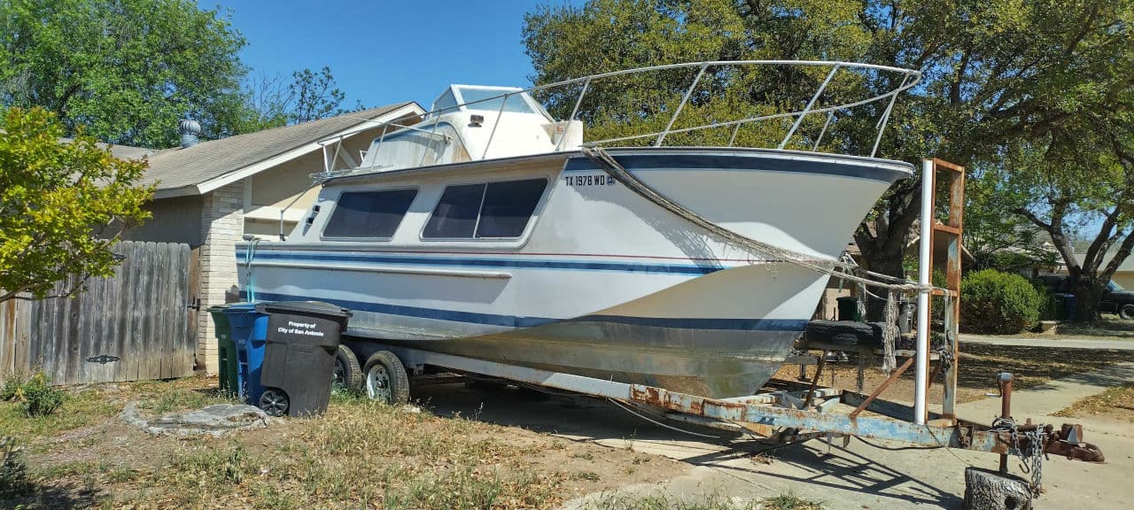 Recent boat removal project — Texas
