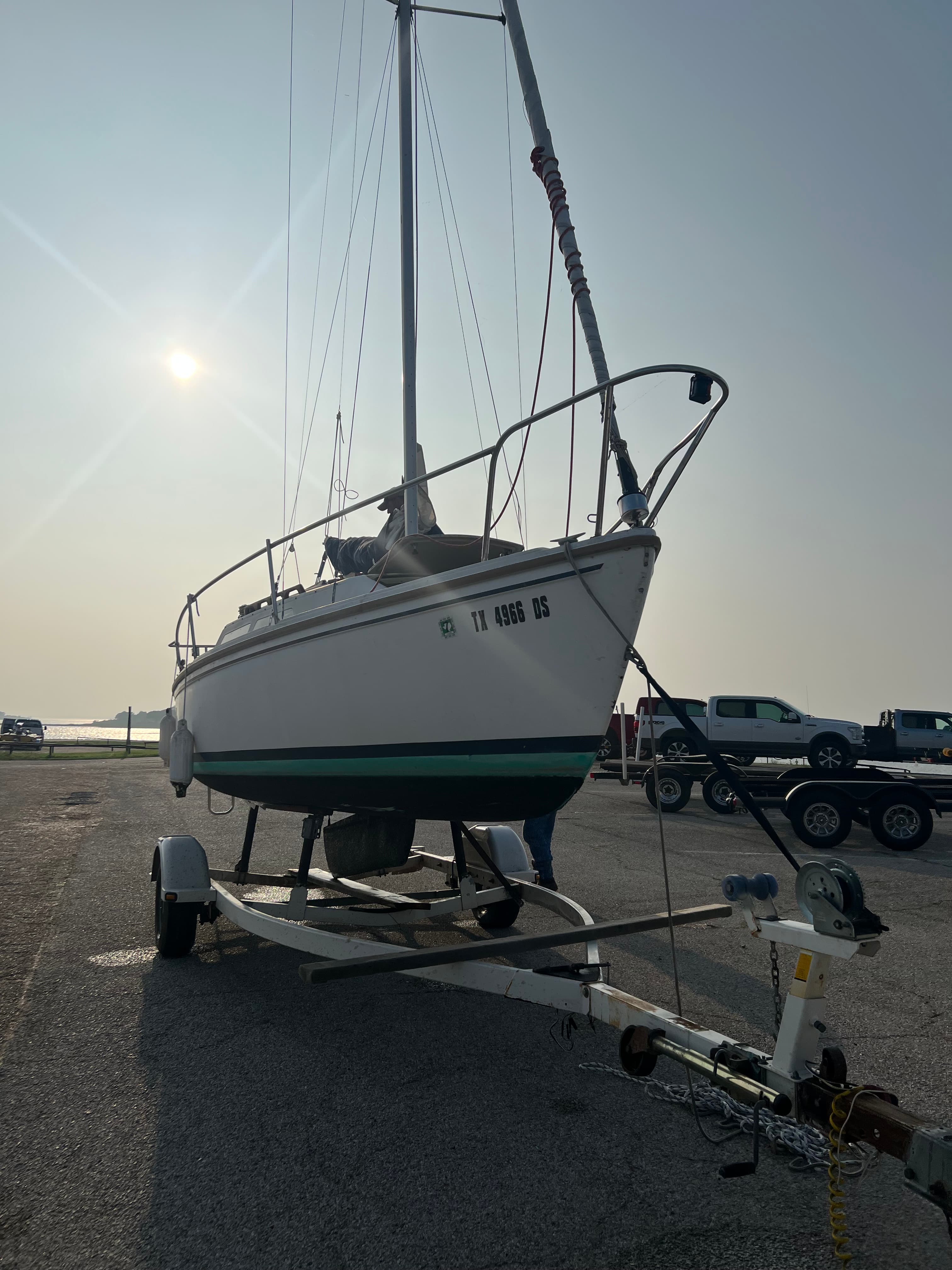 Boat removal in Seabrook, Texas