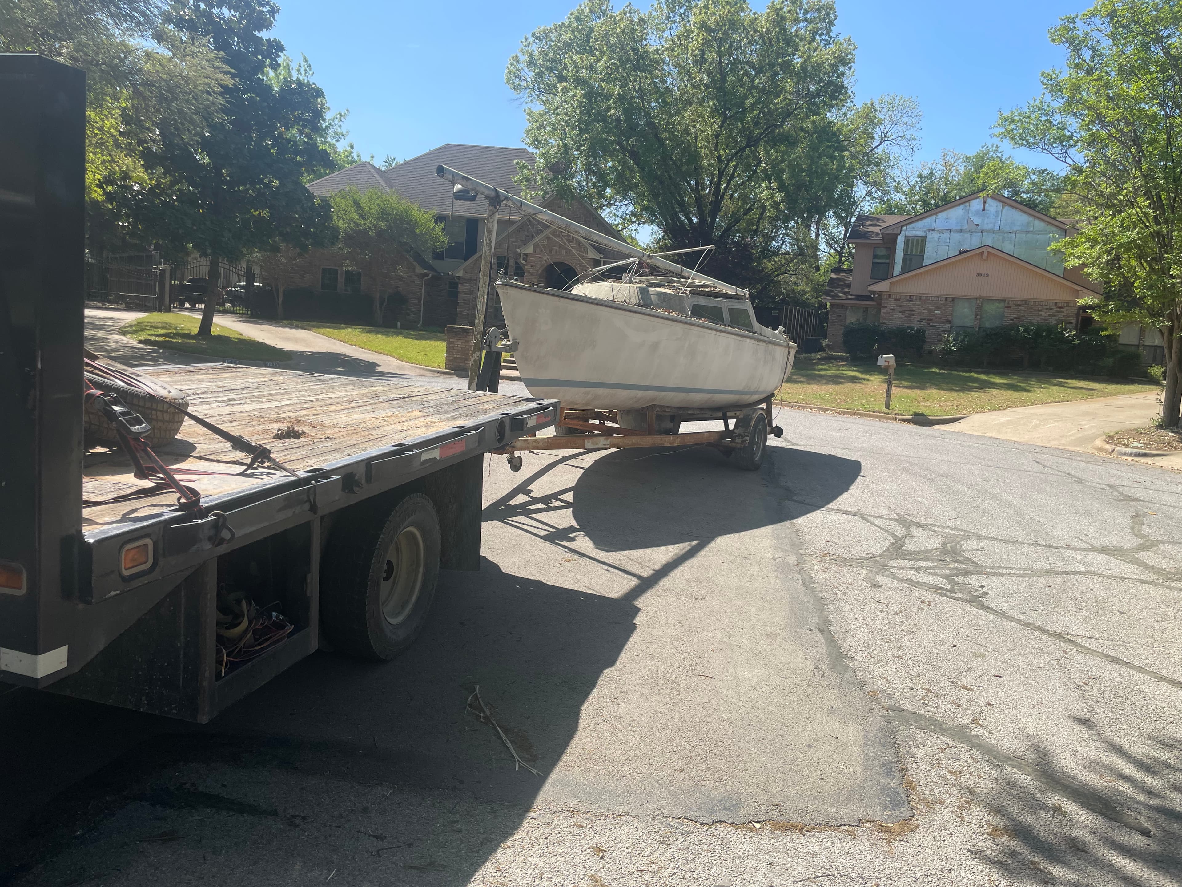 Recent boat removal project — Texas