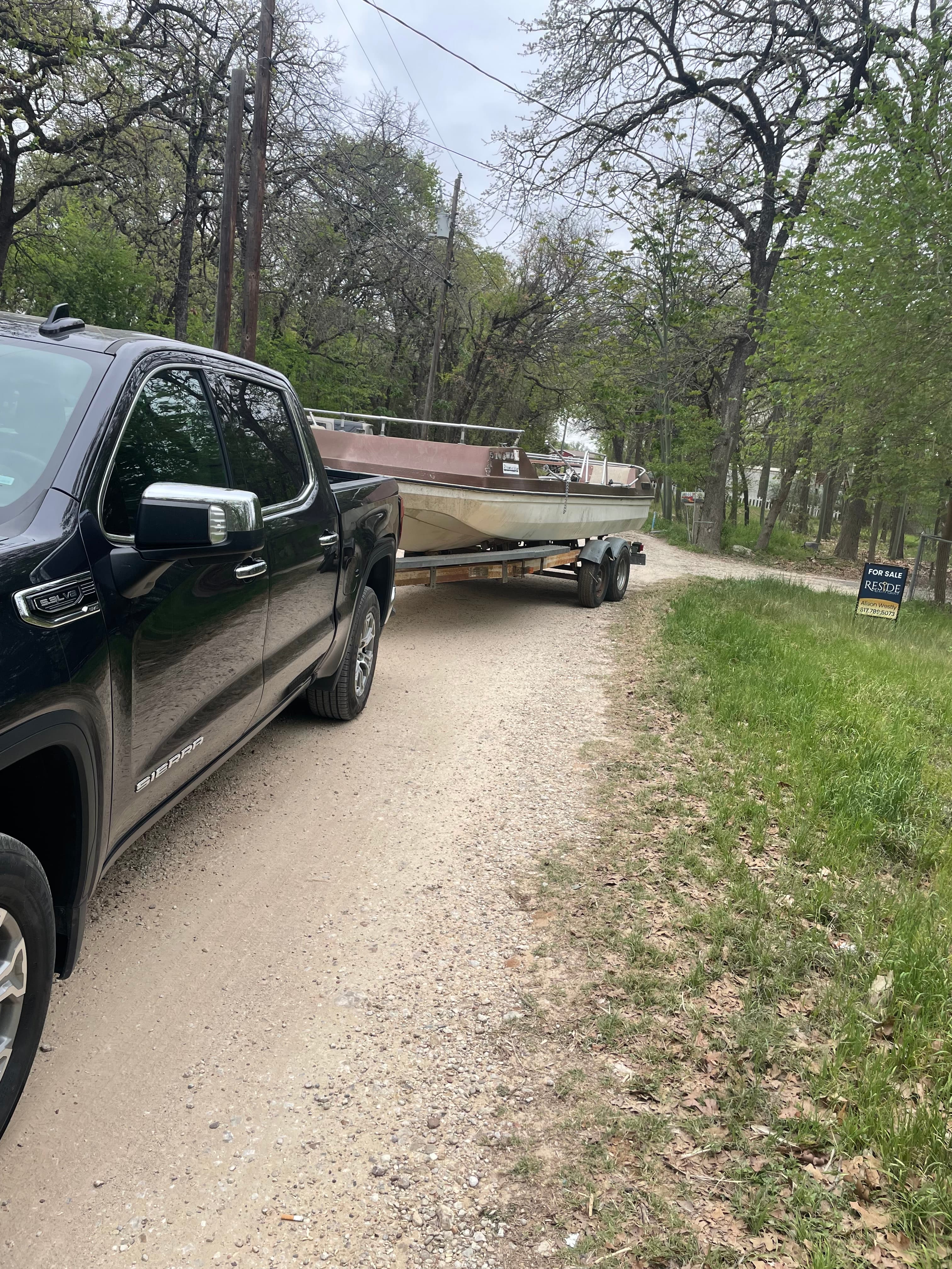 Recent boat removal project — Texas